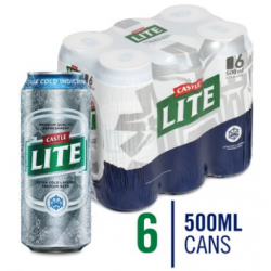 Castle Lite Cans 500ml (6)
